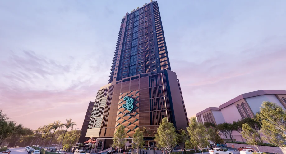 Residensi 38 Bangsar — the tower at dusk, Bangsar