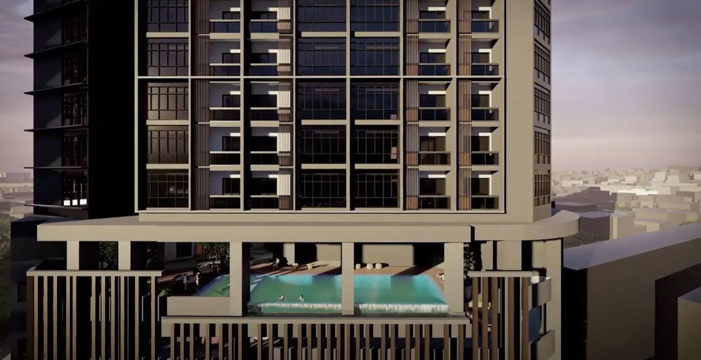 Residensi 38 Bangsar — elevated Level 9 swimming pool deck