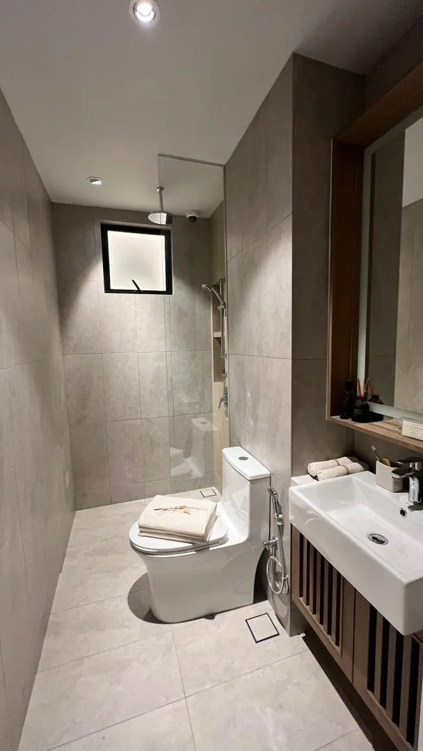 Amaya Residences show unit — bathroom with vanity and natural light
