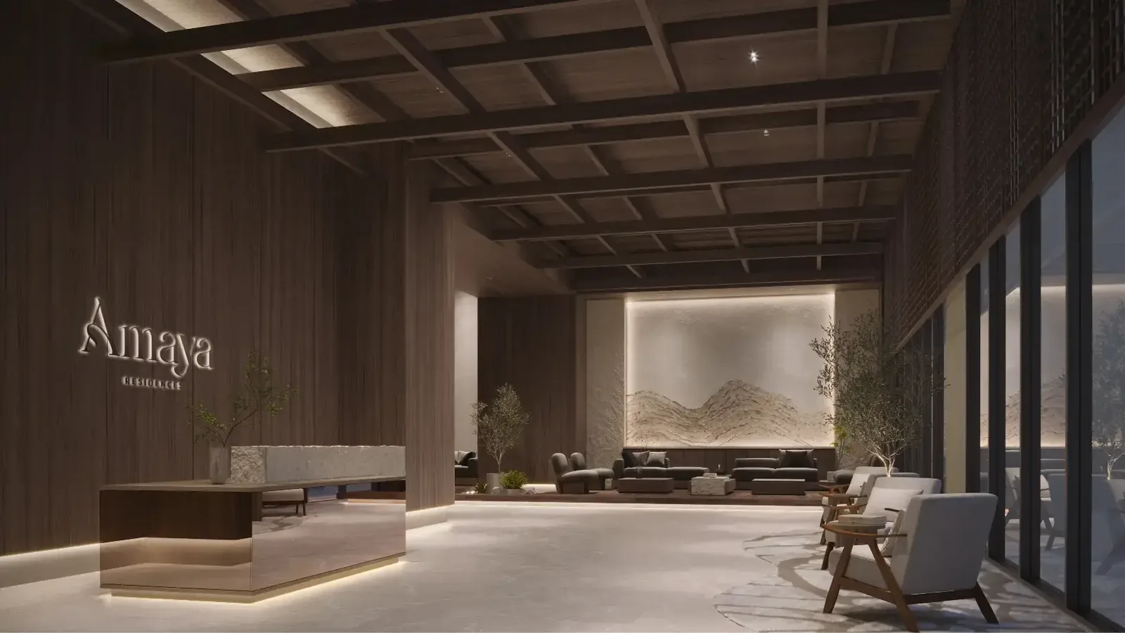 Amaya Residences — Tower B grand lobby