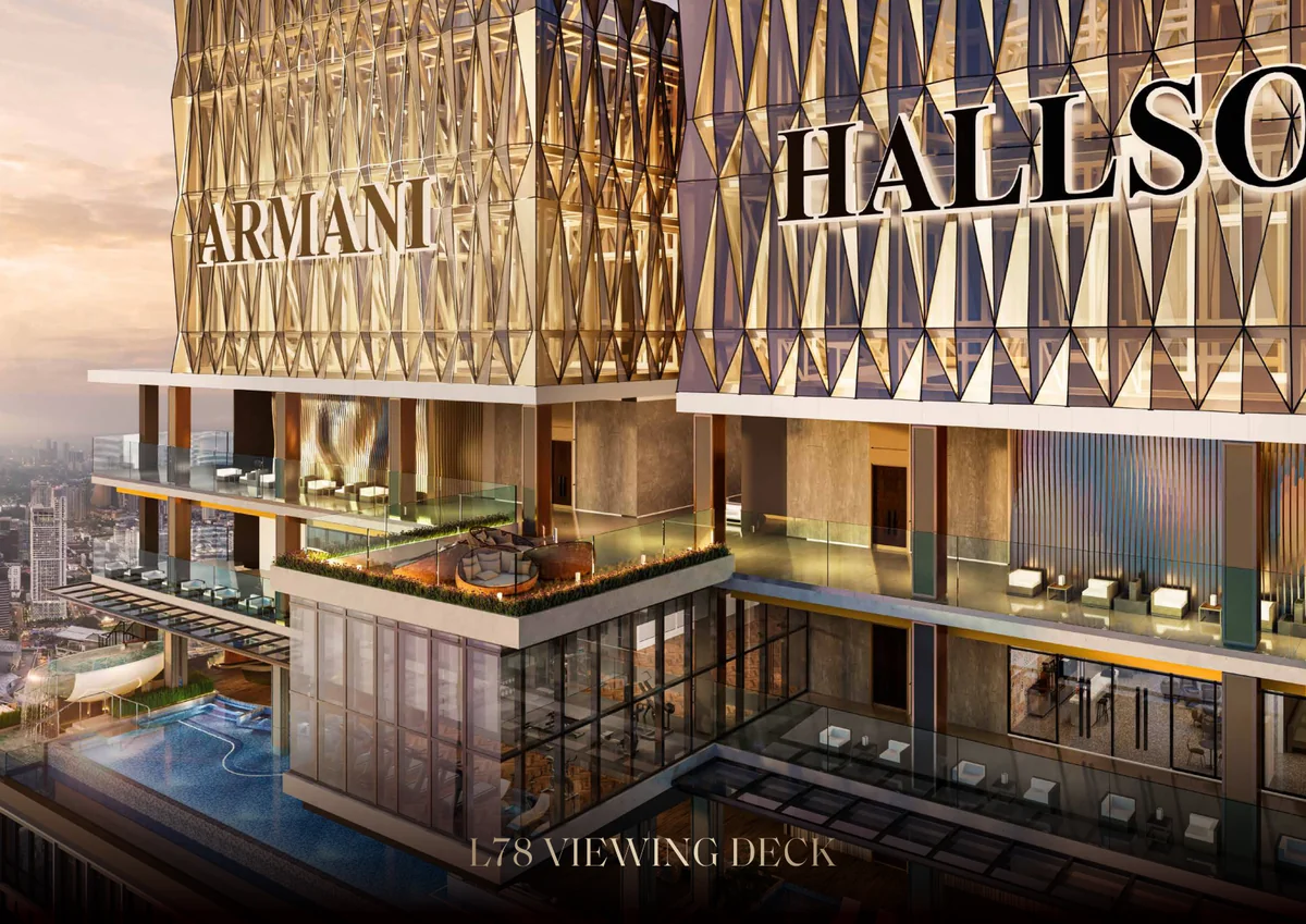 Armani Hallson L78 viewing deck at dusk